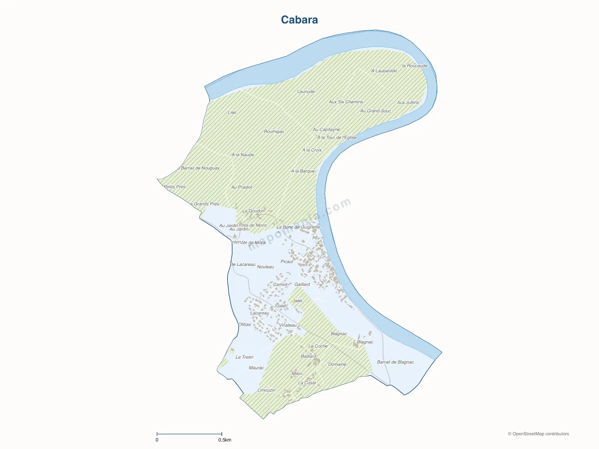 Carte de Cabara à personnaliser