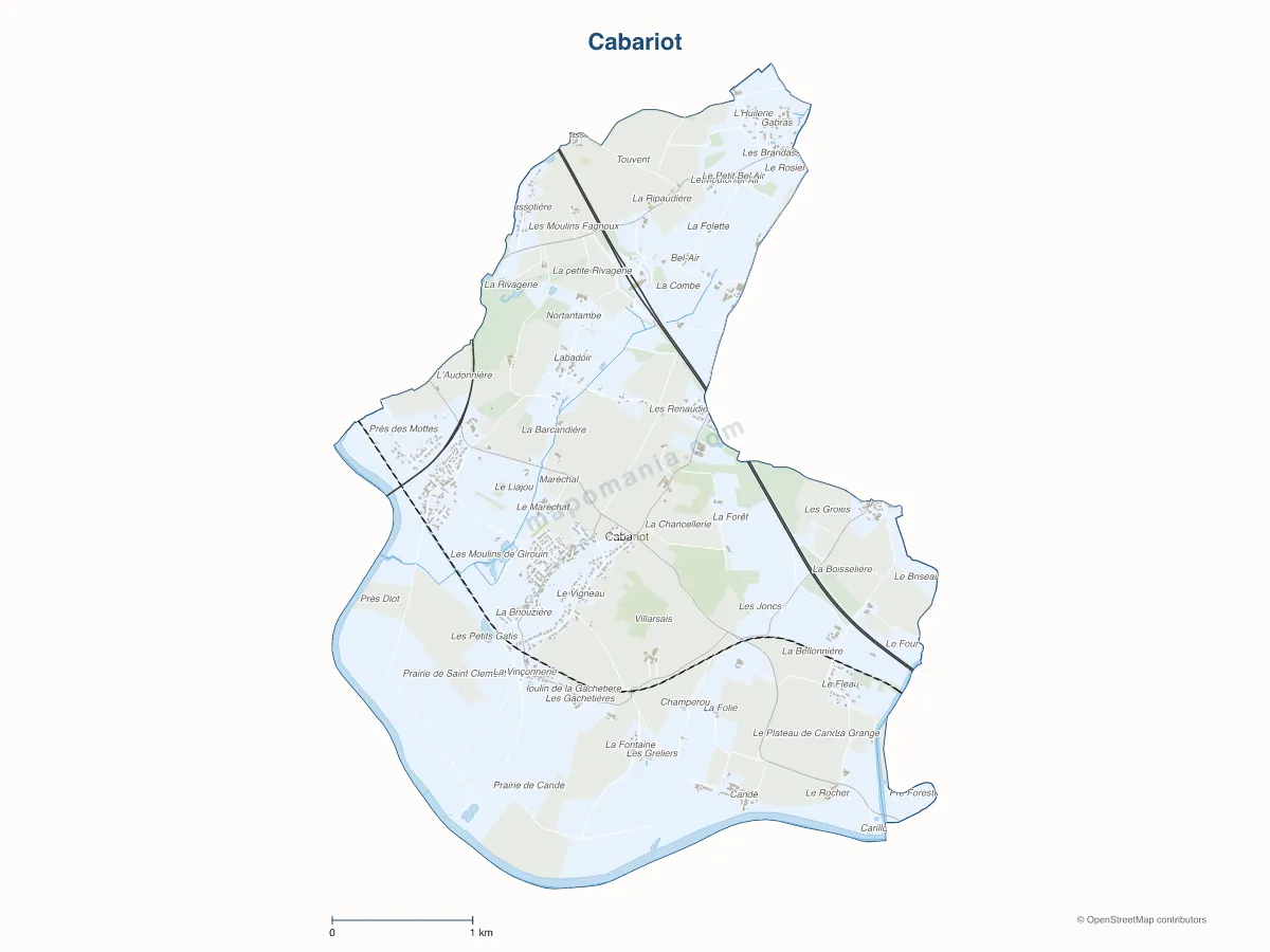 Carte de Cabariot à personnaliser