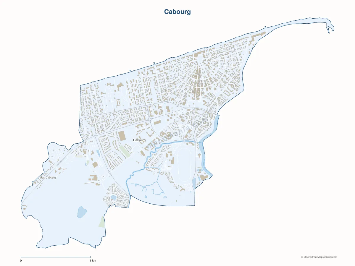 Carte de Cabourg à personnaliser