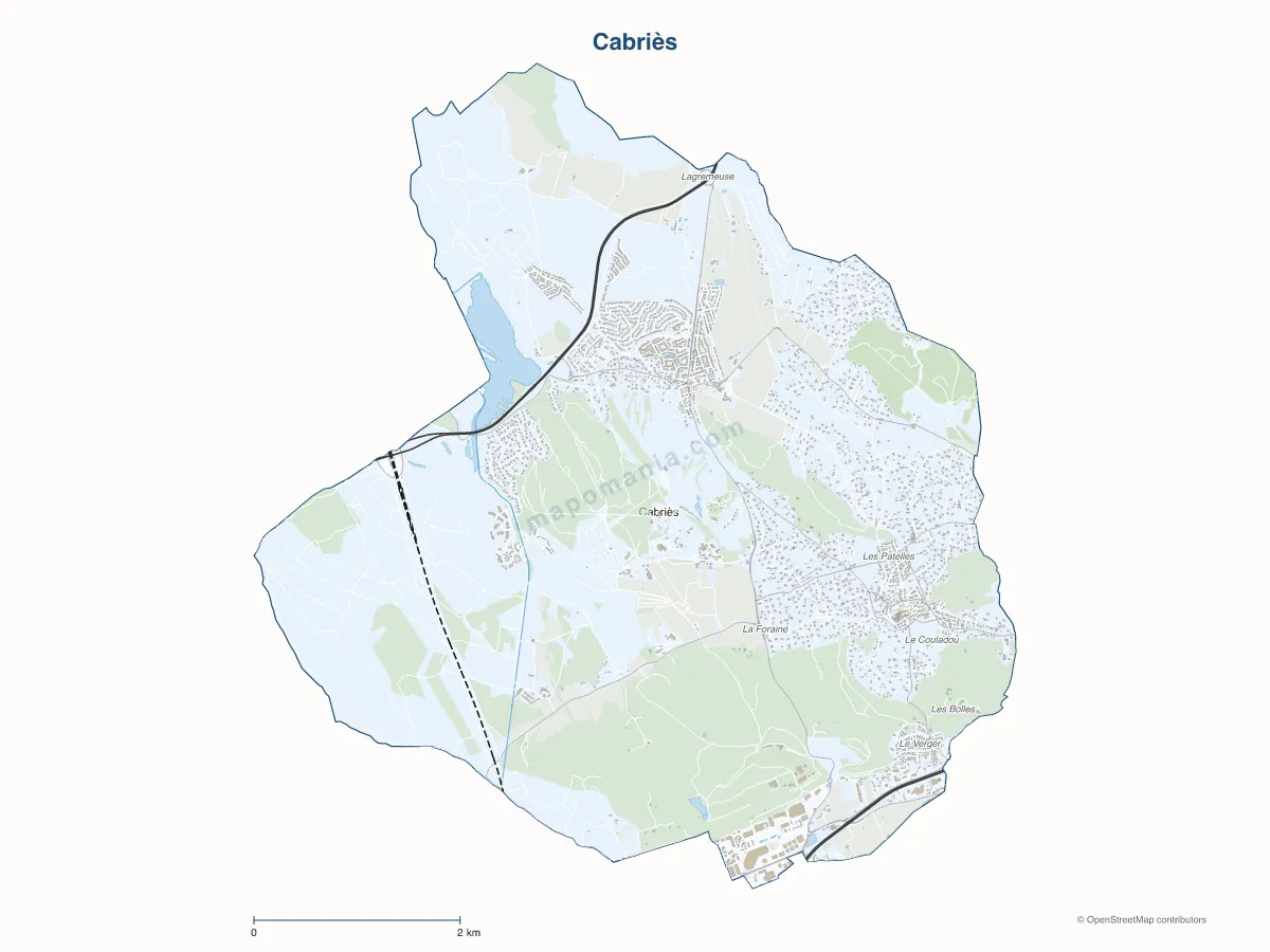 Carte de Cabriès à personnaliser