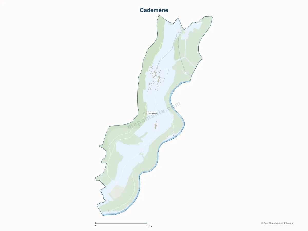 Carte de Cademène à personnaliser