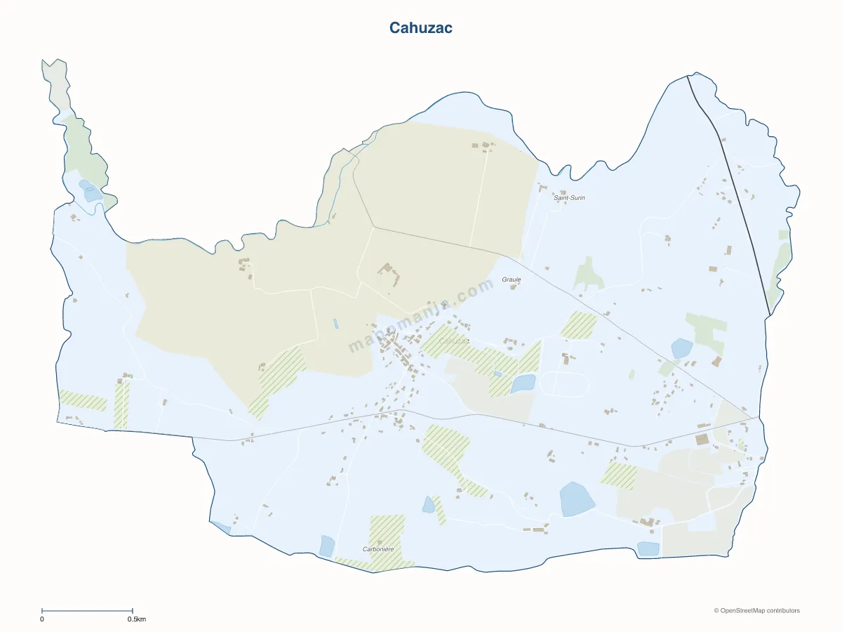 Carte de Cahuzac à personnaliser