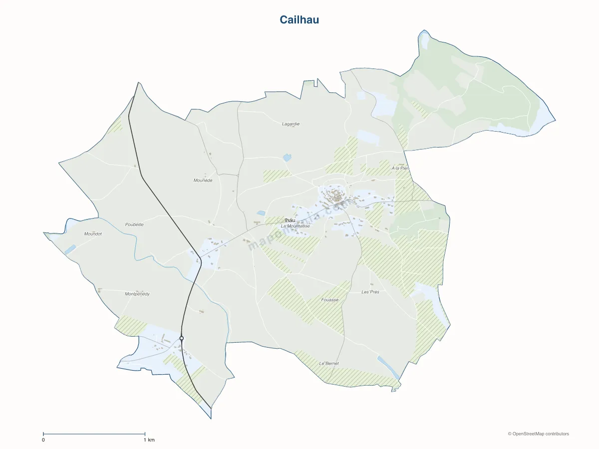 Carte de Cailhau à personnaliser