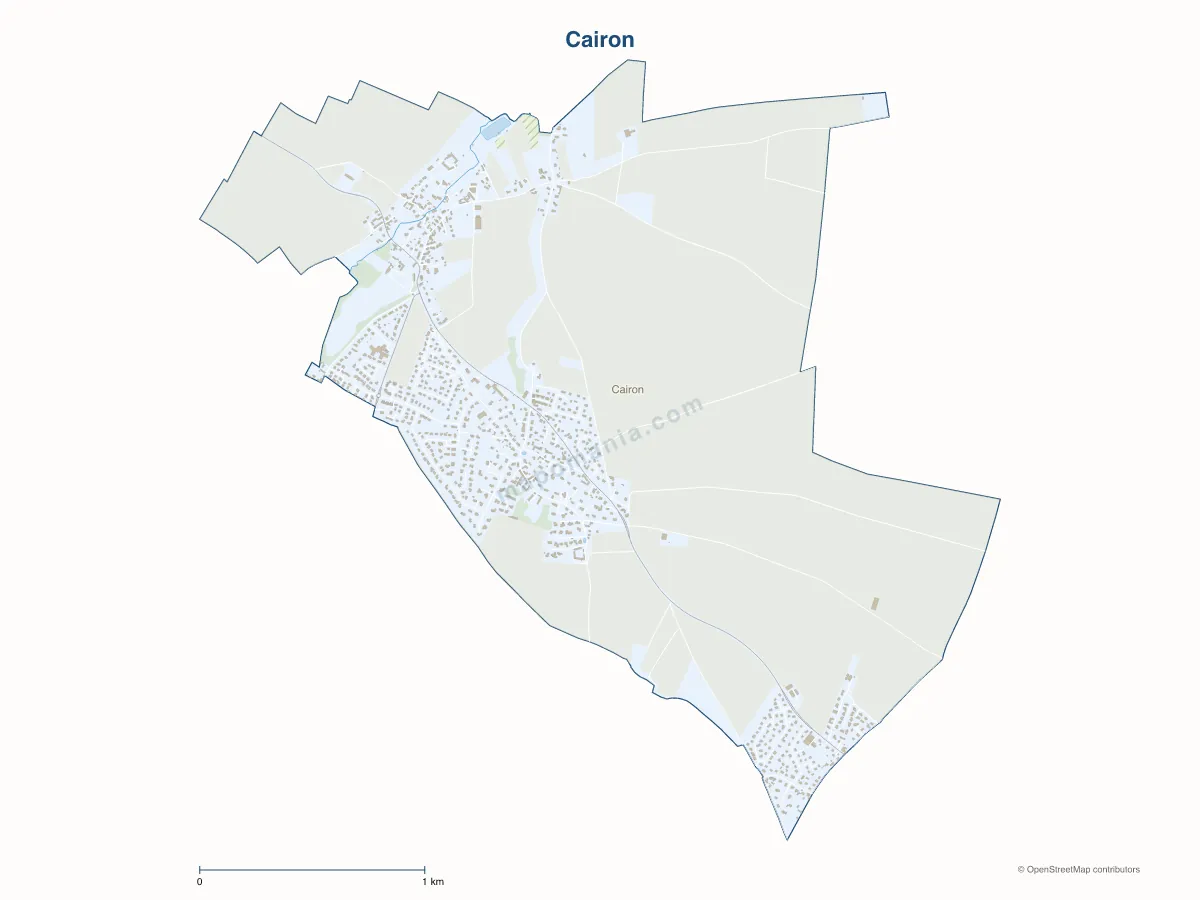 Carte de Cairon à personnaliser