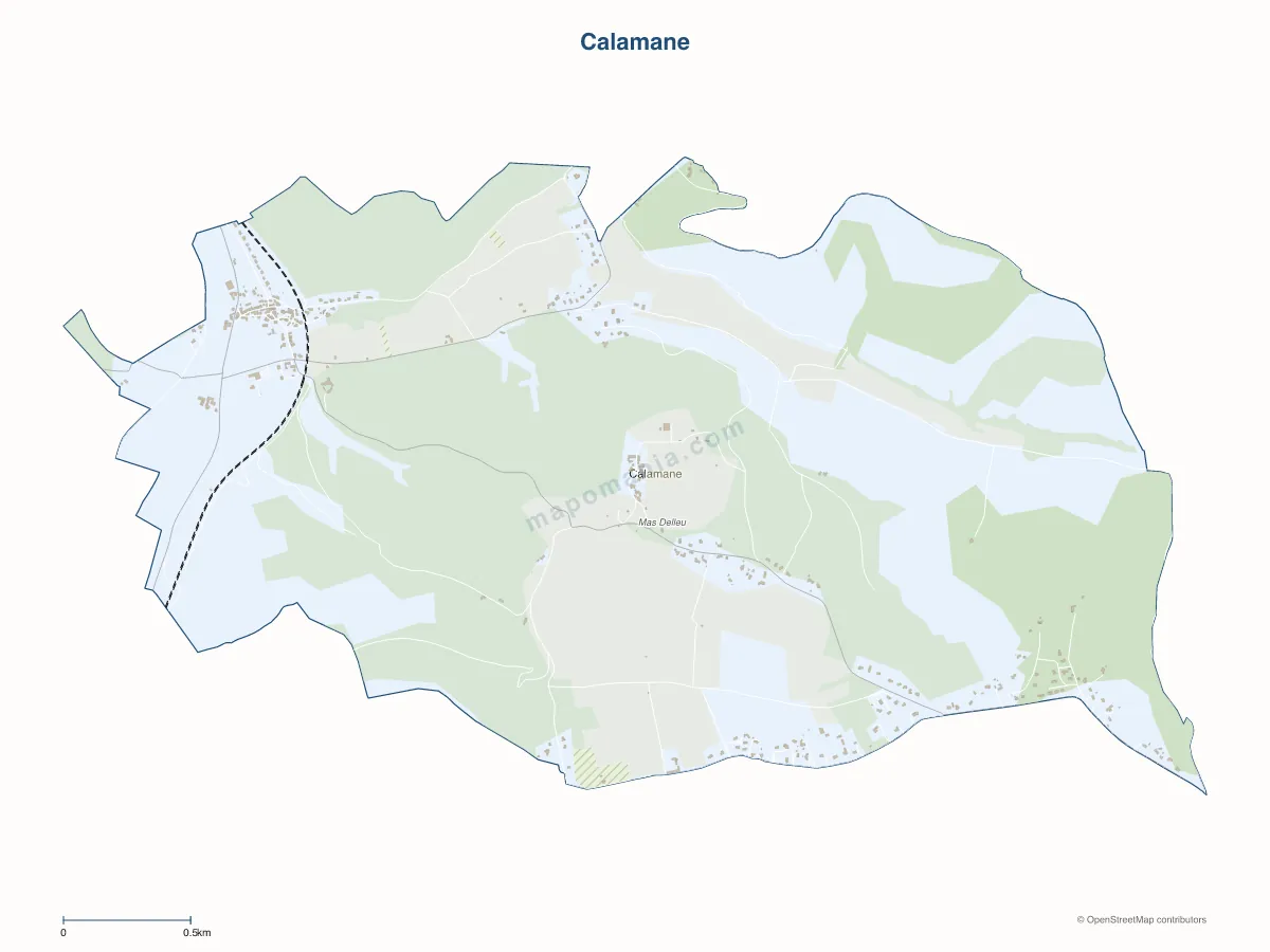 Carte de Calamane à personnaliser