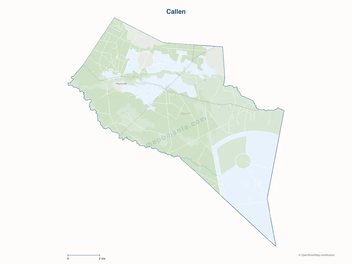 Carte de Callen à personnaliser