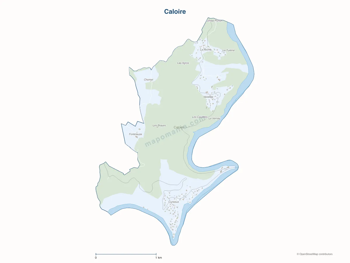 Carte de Caloire à personnaliser