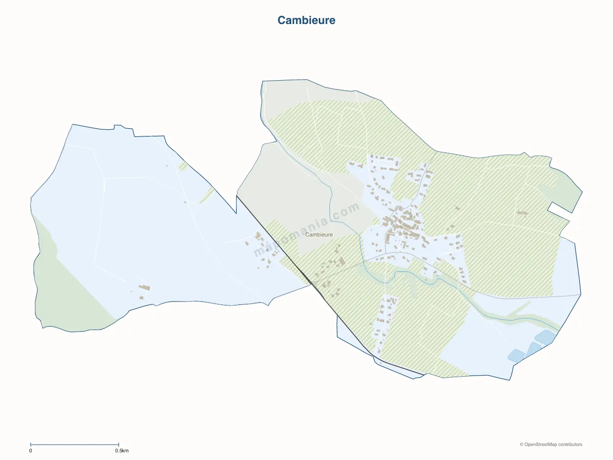 Carte de Cambieure à personnaliser