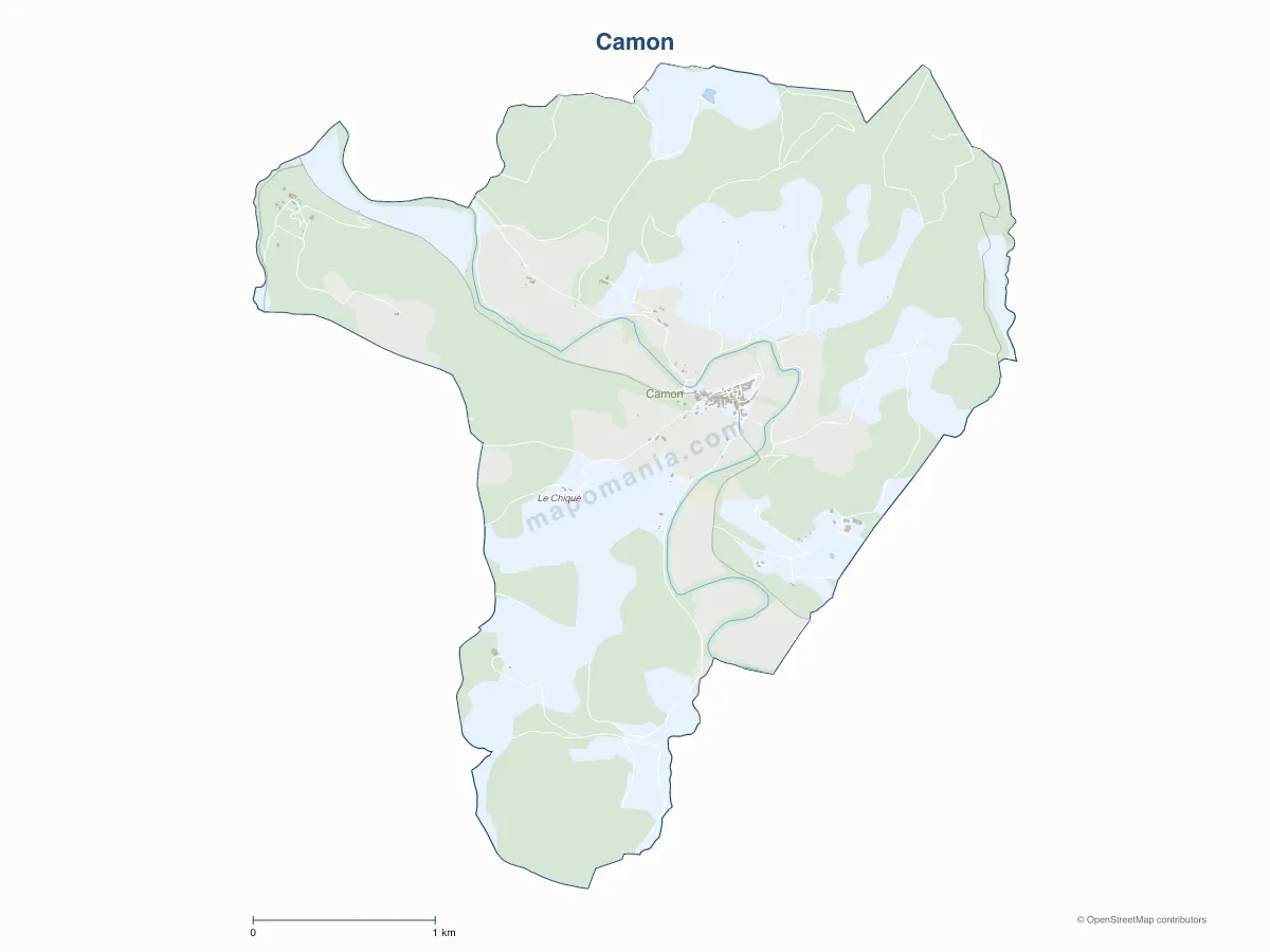 Carte de Camon à personnaliser