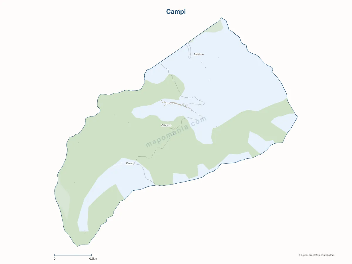 Carte de Campi à personnaliser