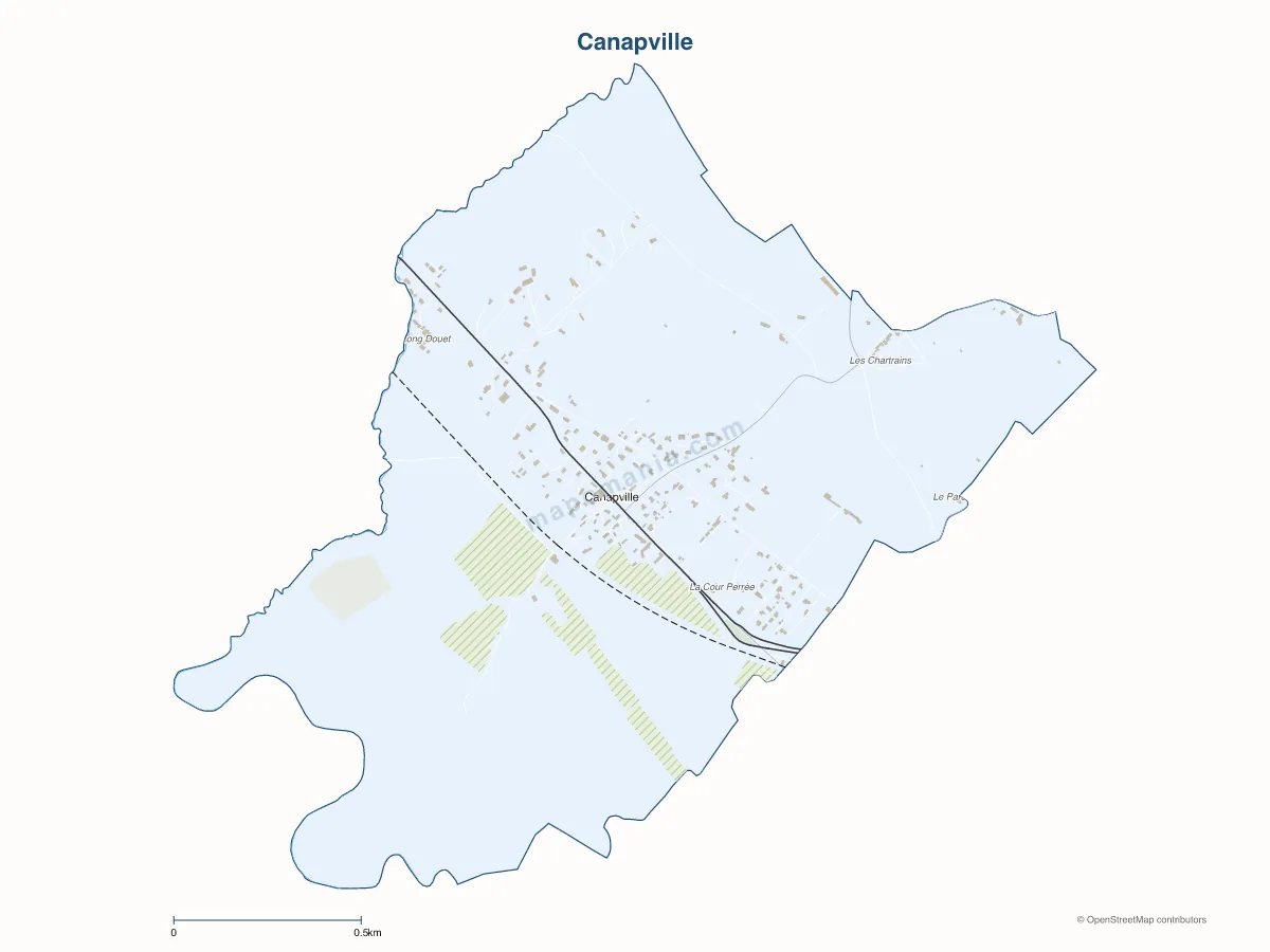 Carte de Canapville à personnaliser