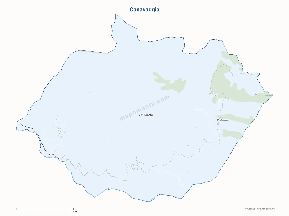 Carte de Canavaggia à personnaliser