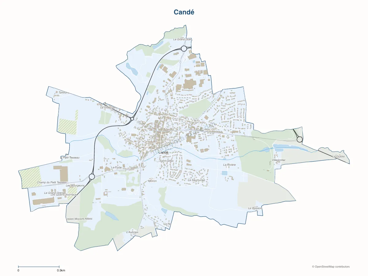 Carte de Candé à personnaliser