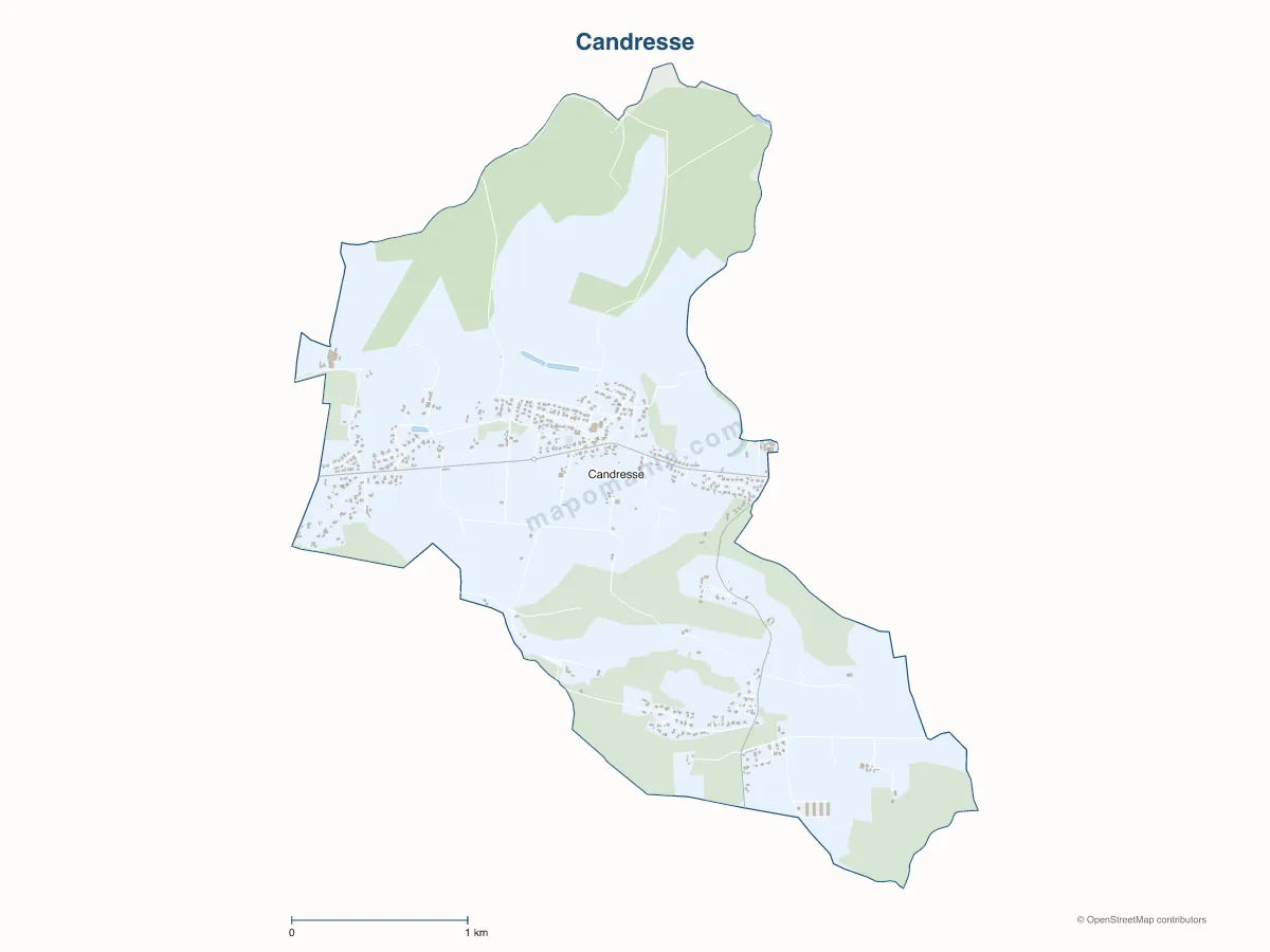 Carte de Candresse à personnaliser