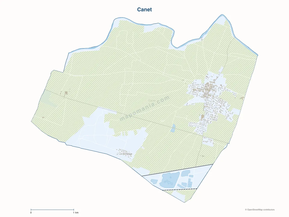 Carte de Canet à personnaliser