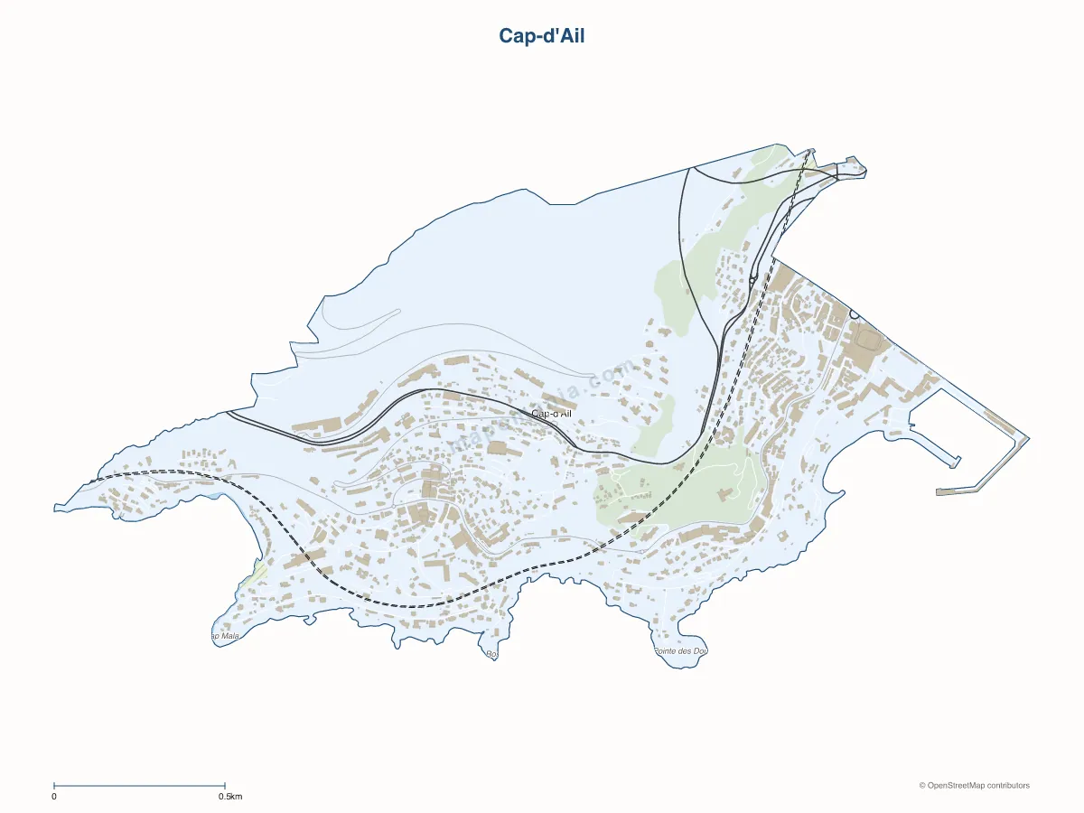 Carte de Cap-d'Ail à personnaliser