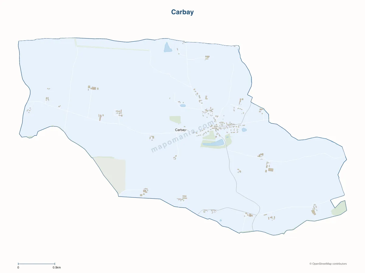 Carte de Carbay à personnaliser