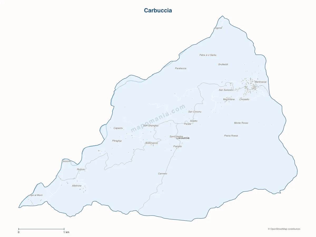 Carte de Carbuccia à personnaliser