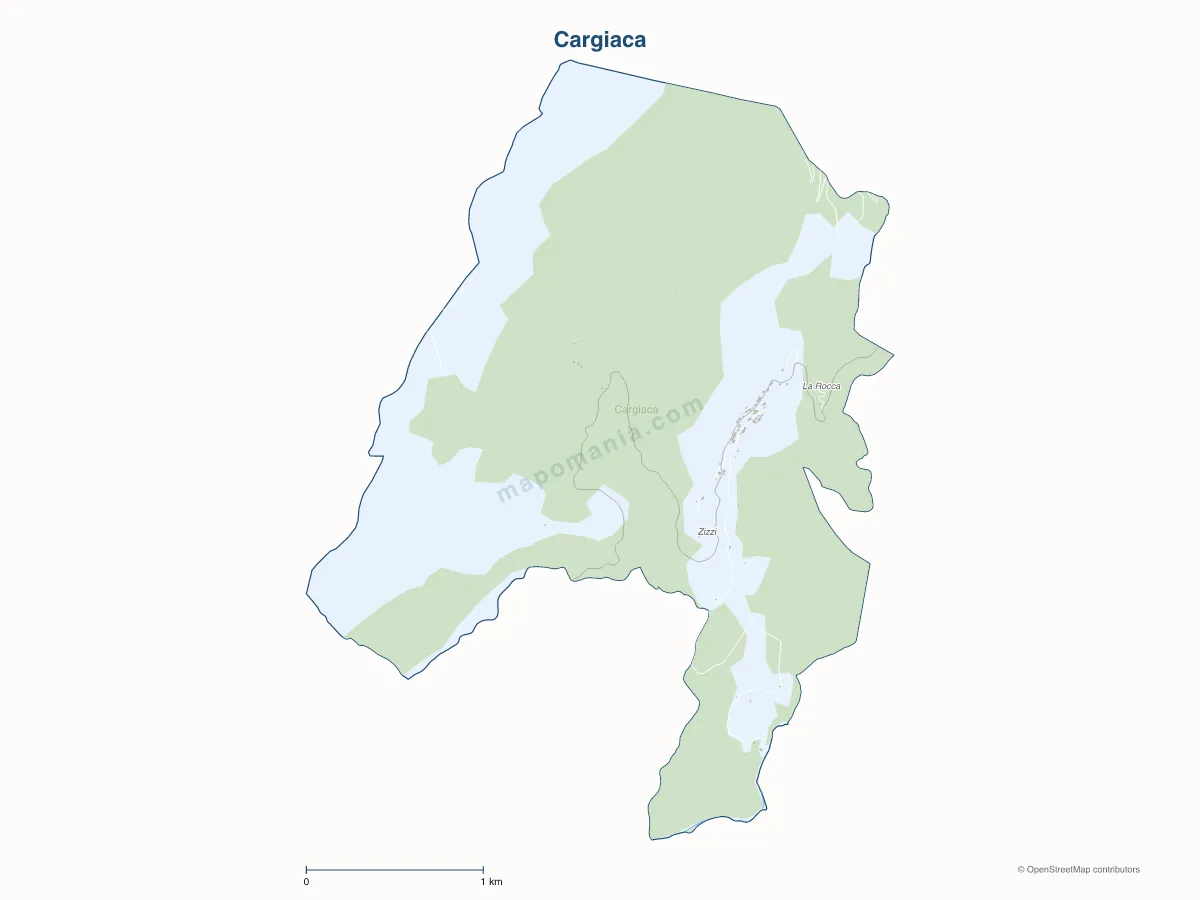 Carte de Cargiaca à personnaliser