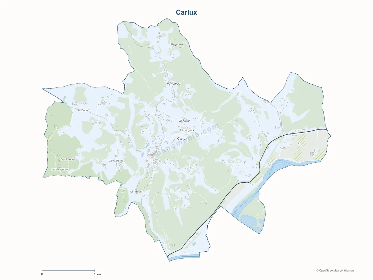 Carte de Carlux à personnaliser