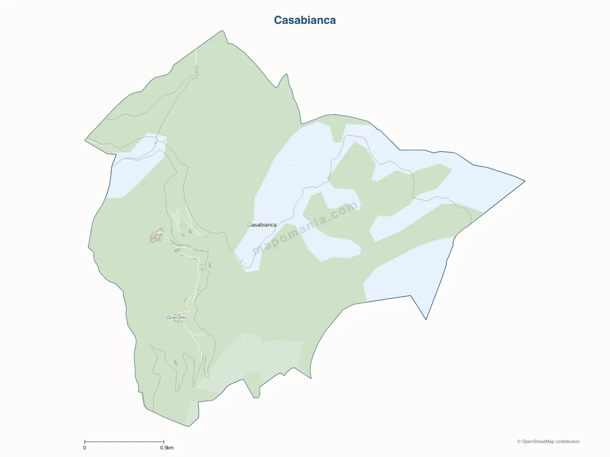 Carte de Casabianca à personnaliser