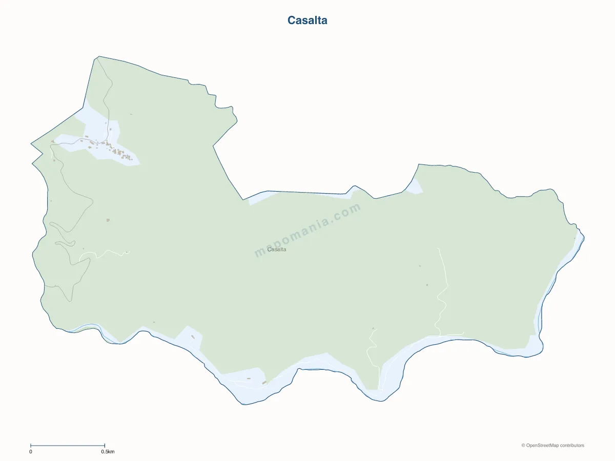 Carte de Casalta à personnaliser