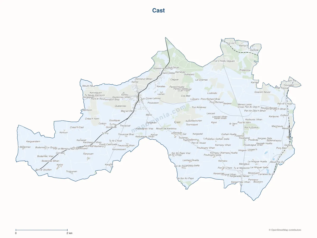 Carte de Cast à personnaliser