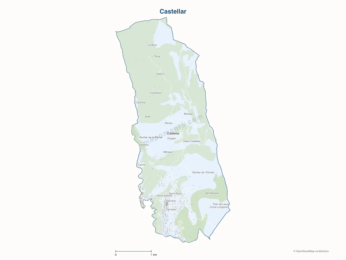 Carte de Castellar à personnaliser