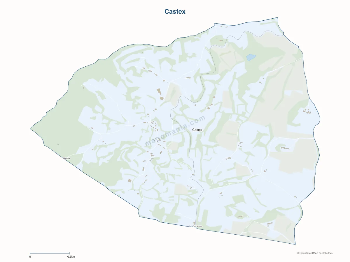 Carte de Castex à personnaliser