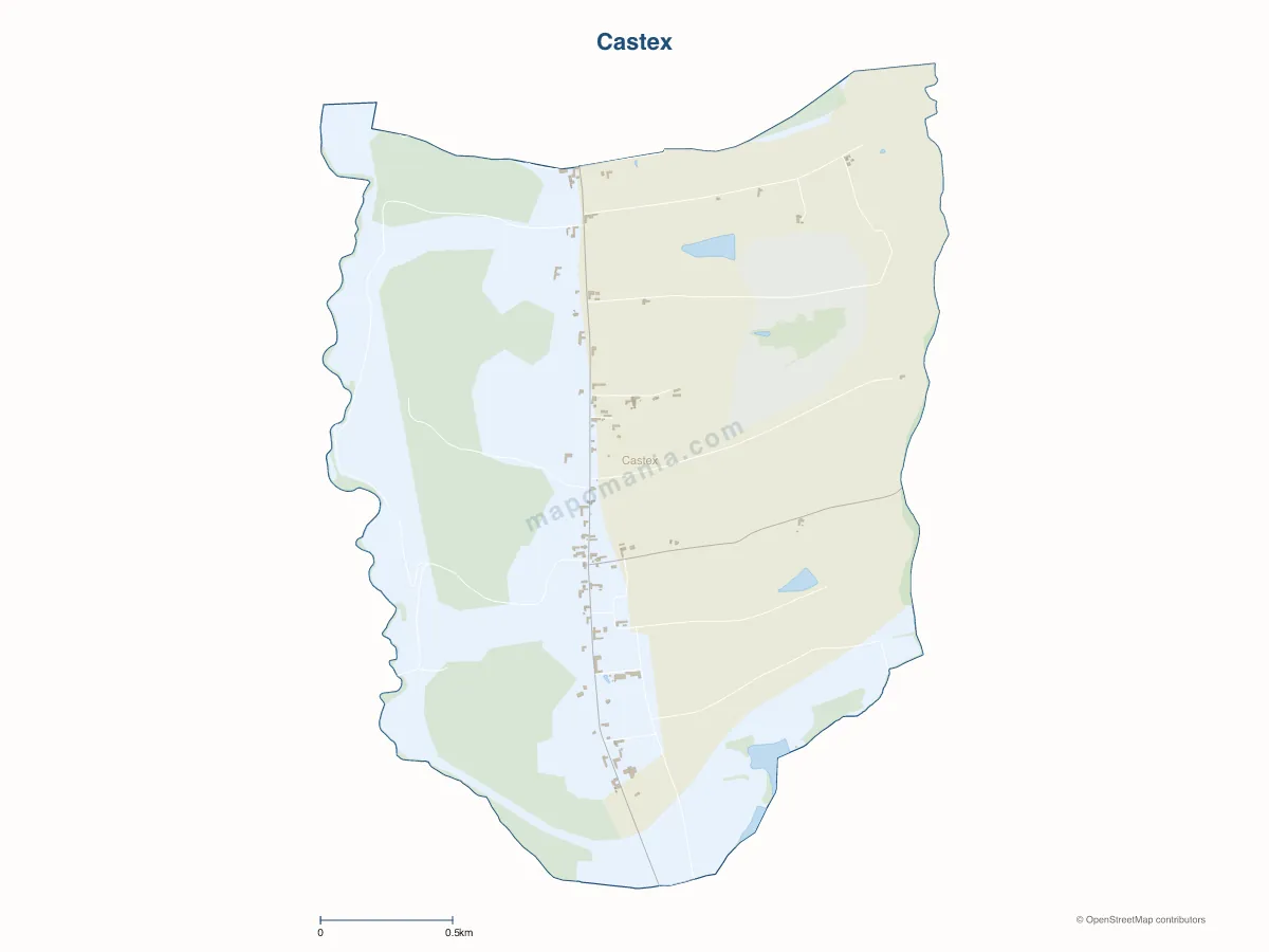 Carte de Castex à personnaliser