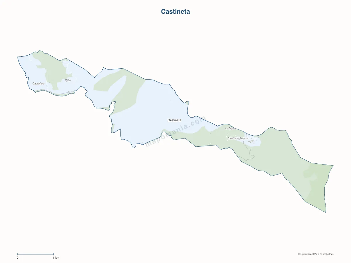 Carte de Castineta à personnaliser