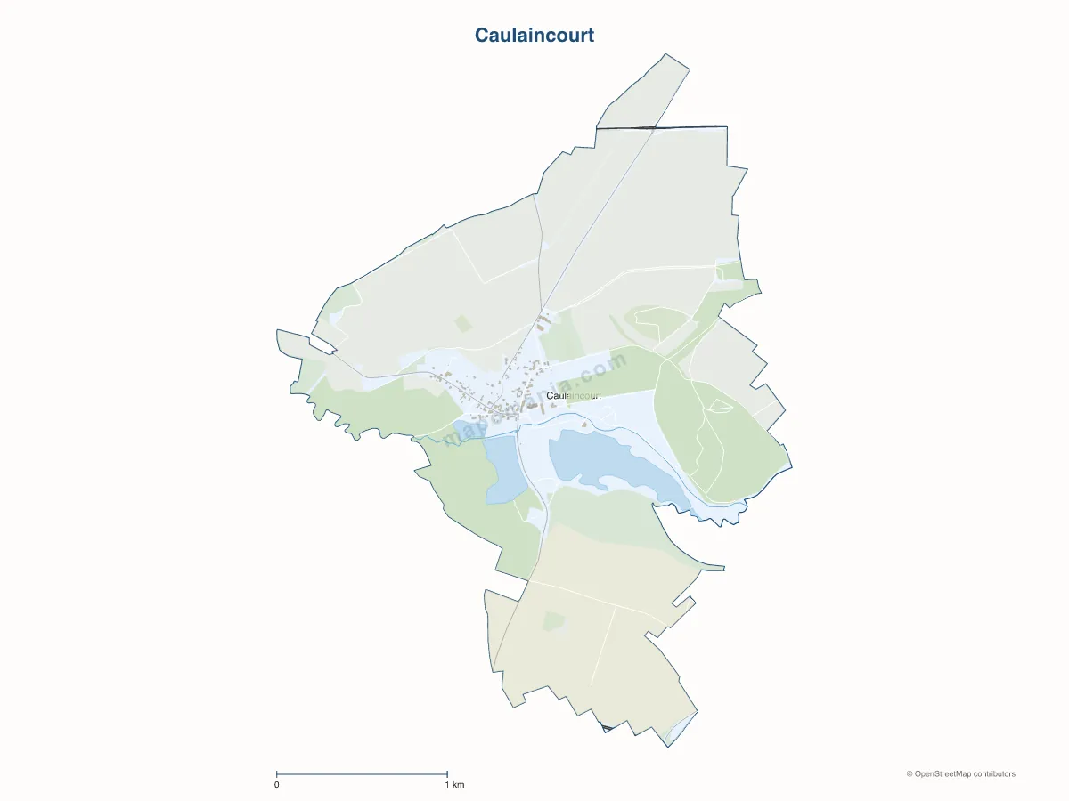 Carte de Caulaincourt à personnaliser
