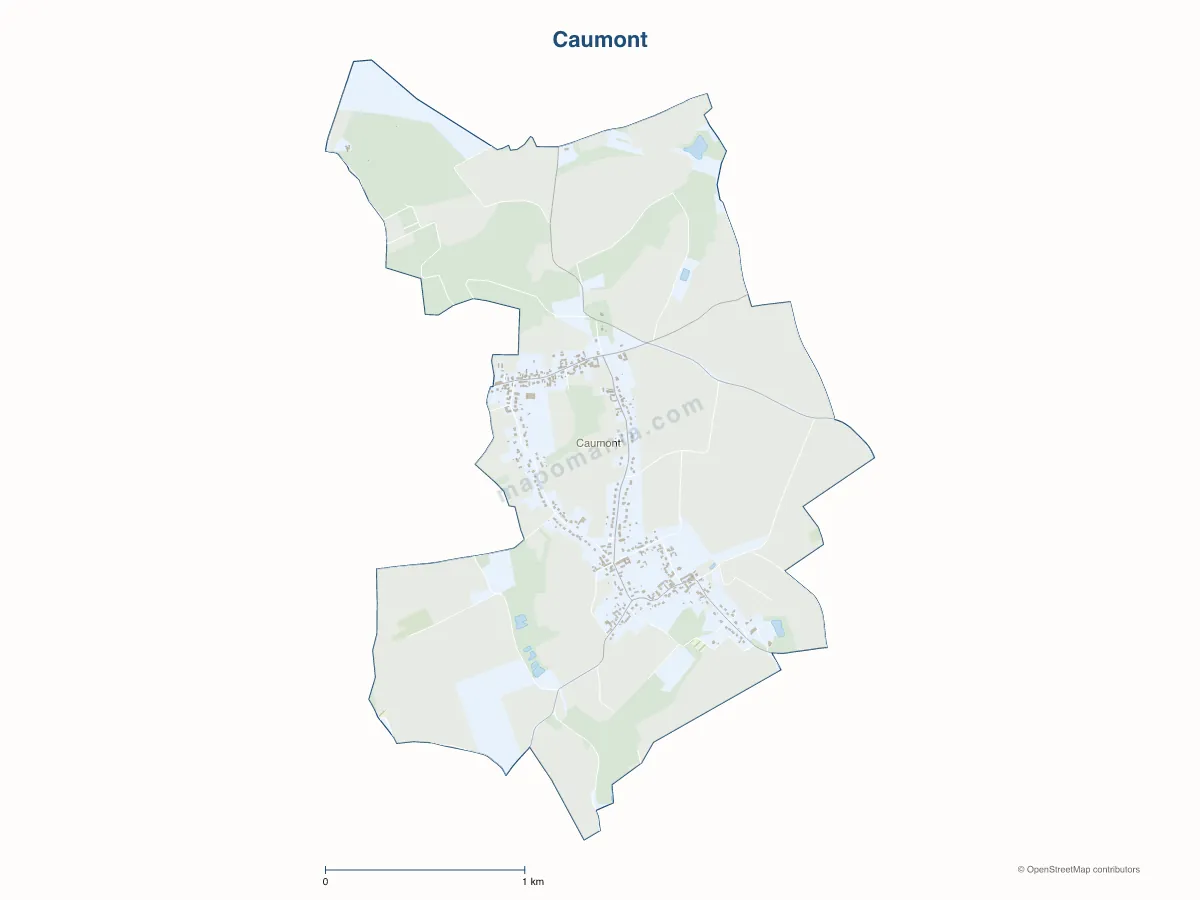 Carte de Caumont à personnaliser