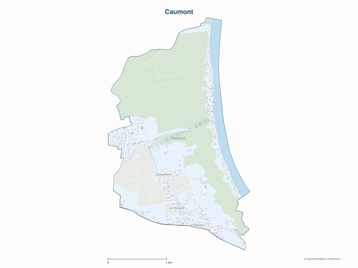 Carte de Caumont à personnaliser
