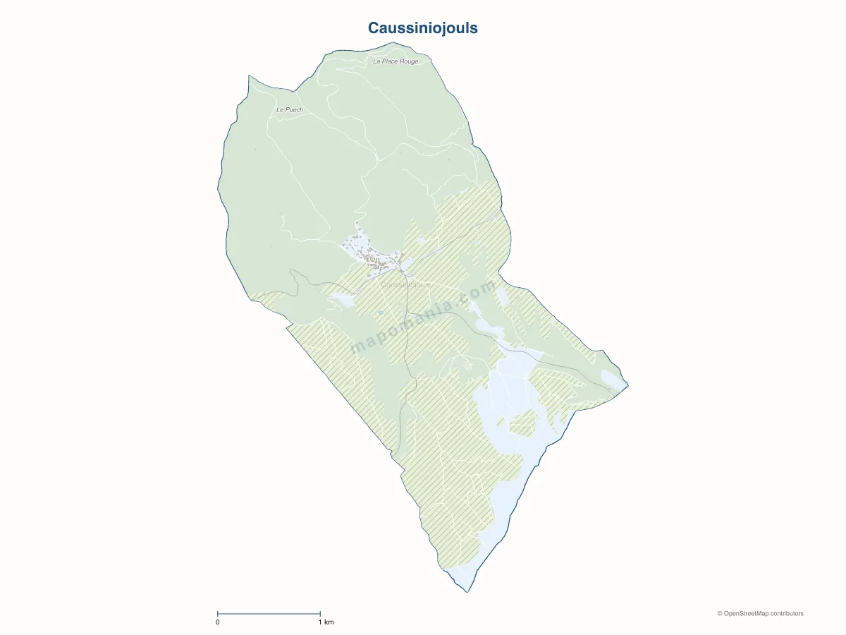 Carte de Caussiniojouls à personnaliser