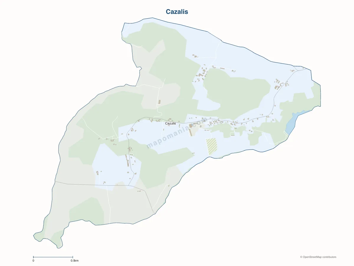 Carte de Cazalis à personnaliser