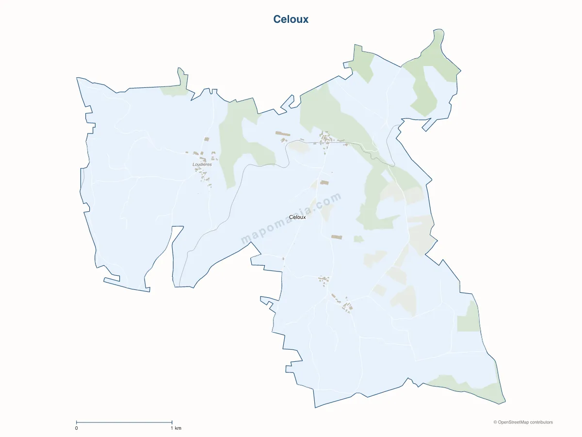Carte de Celoux à personnaliser