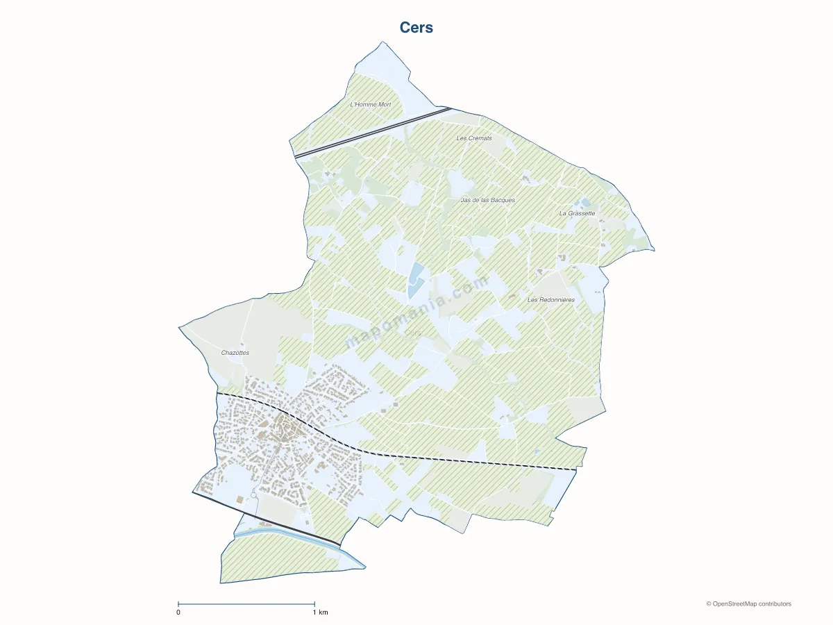 Carte de Cers à personnaliser