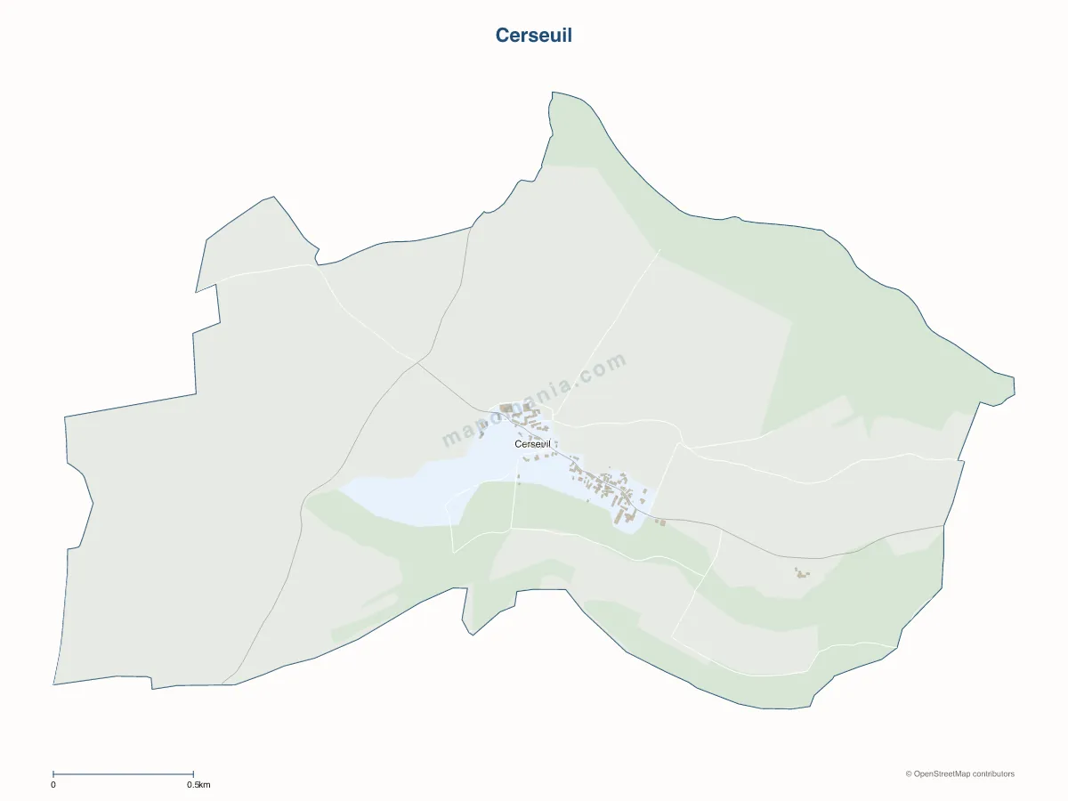 Carte de Cerseuil à personnaliser