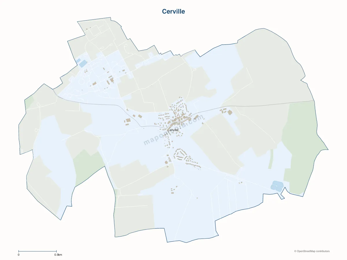 Carte de Cerville à personnaliser
