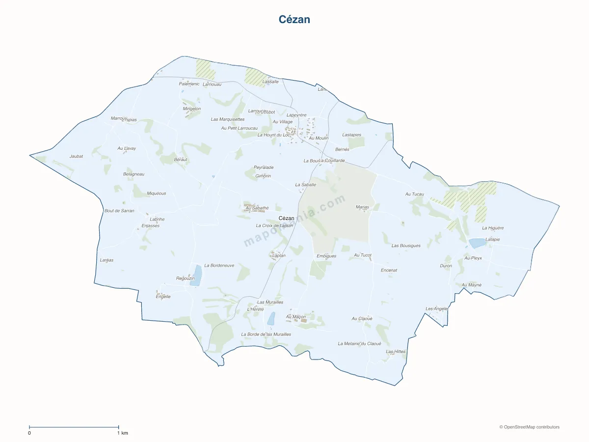 Carte de Cézan à personnaliser