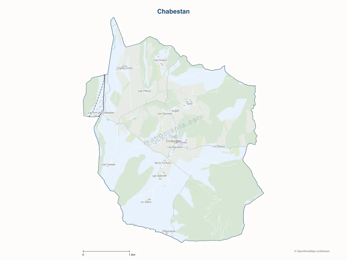 Carte de Chabestan à personnaliser