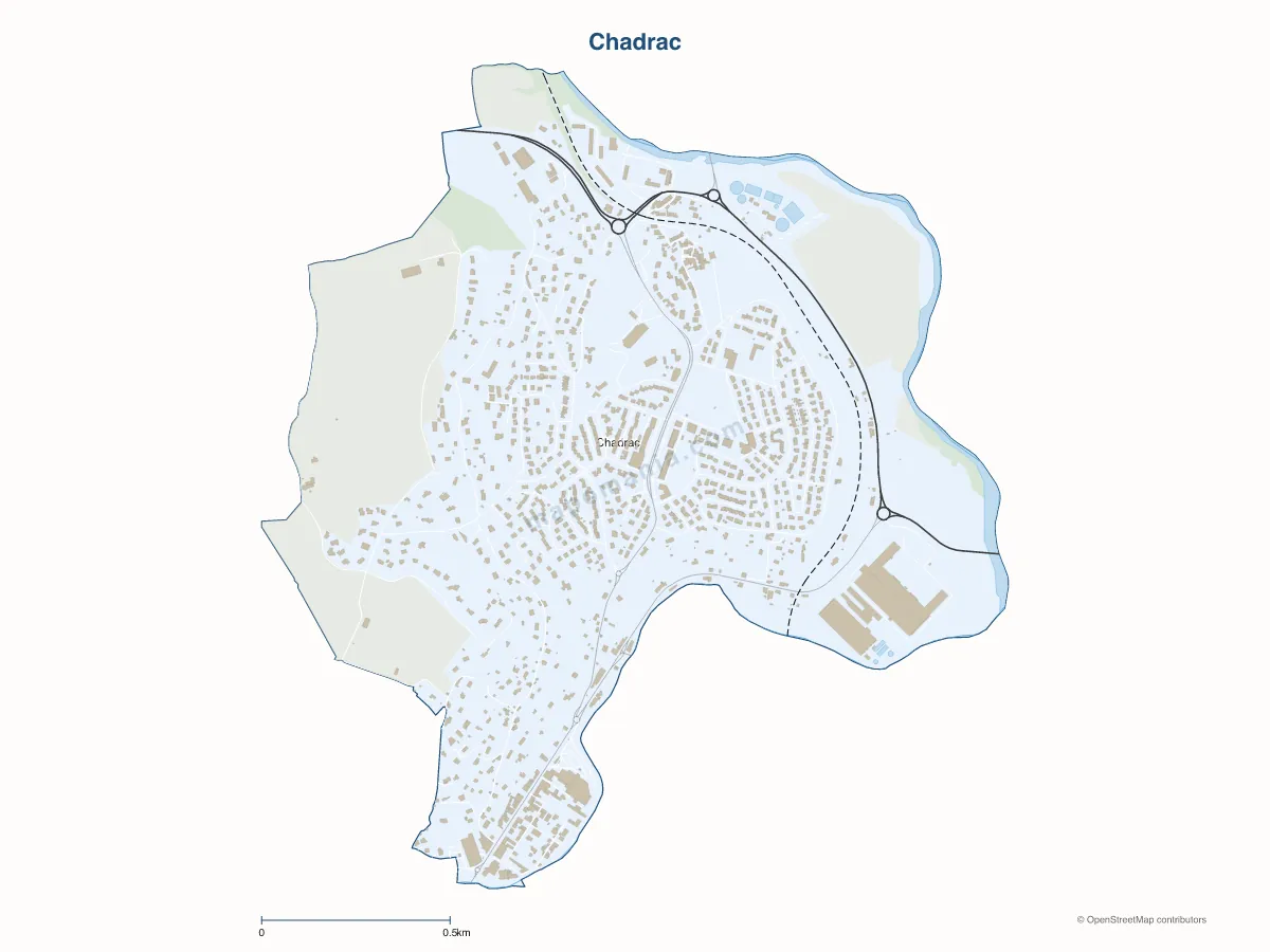Carte de Chadrac à personnaliser