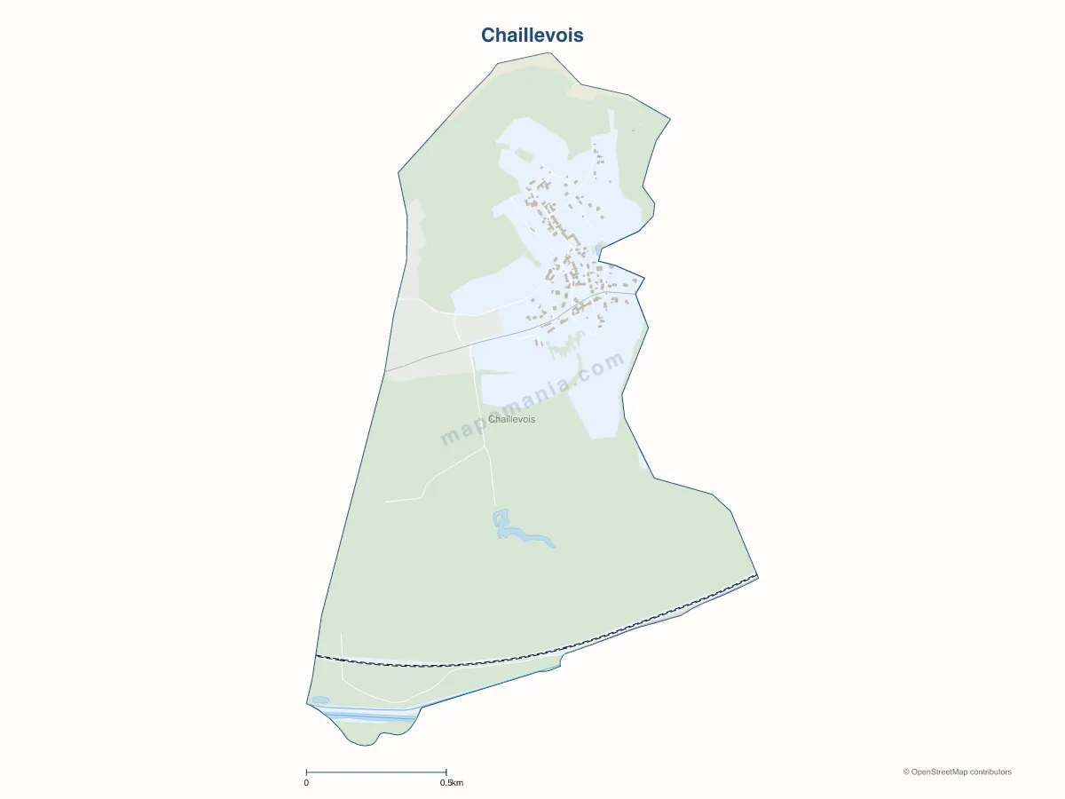 Carte de Chaillevois à personnaliser