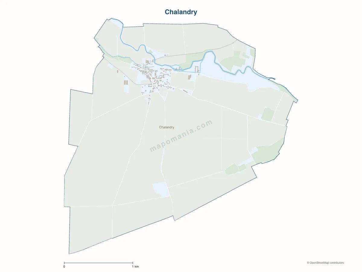 Carte de Chalandry à personnaliser