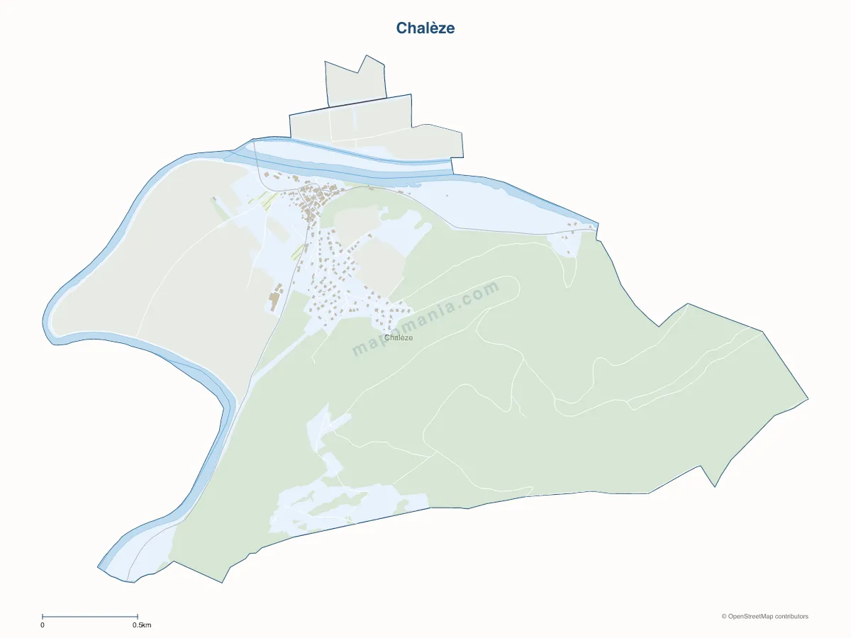 Carte de Chalèze à personnaliser