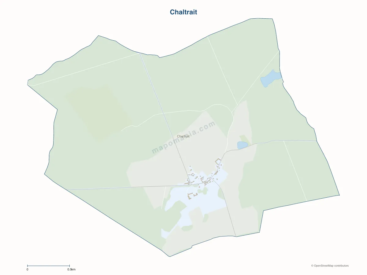 Carte de Chaltrait à personnaliser