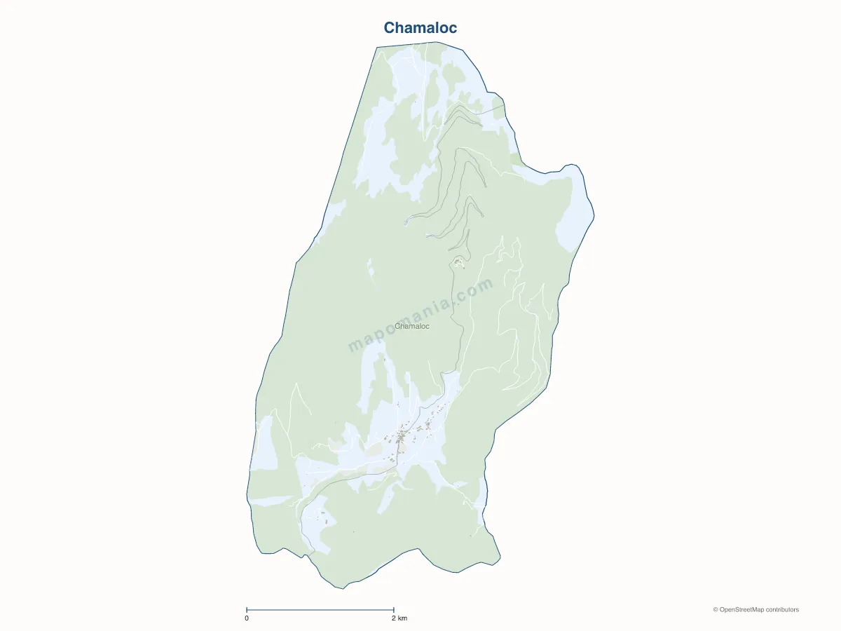 Carte de Chamaloc à personnaliser