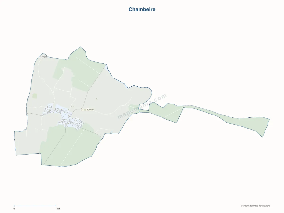 Carte de Chambeire à personnaliser