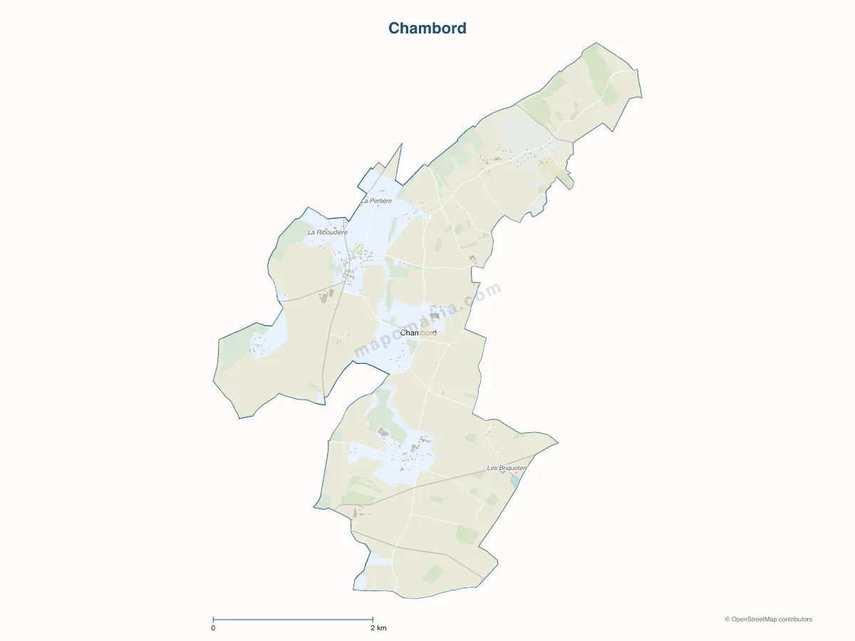 Carte de Chambord à personnaliser